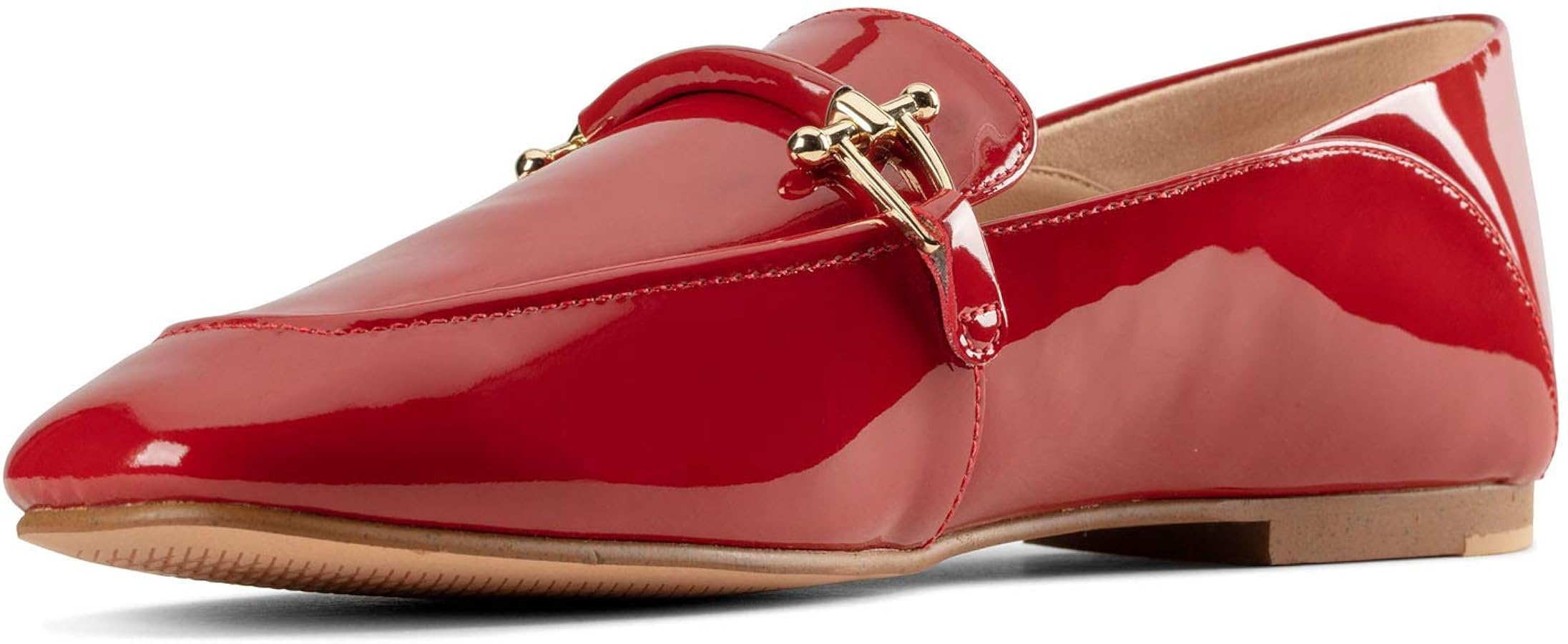 Amazon.com | Clarks Women's Pure 2 Loafer, Red Patent